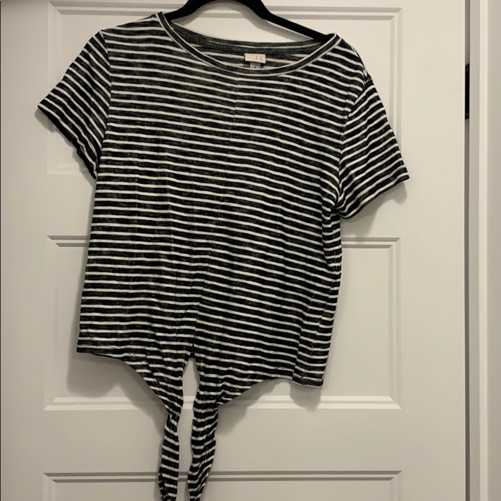 A New Day, tie-front tee
